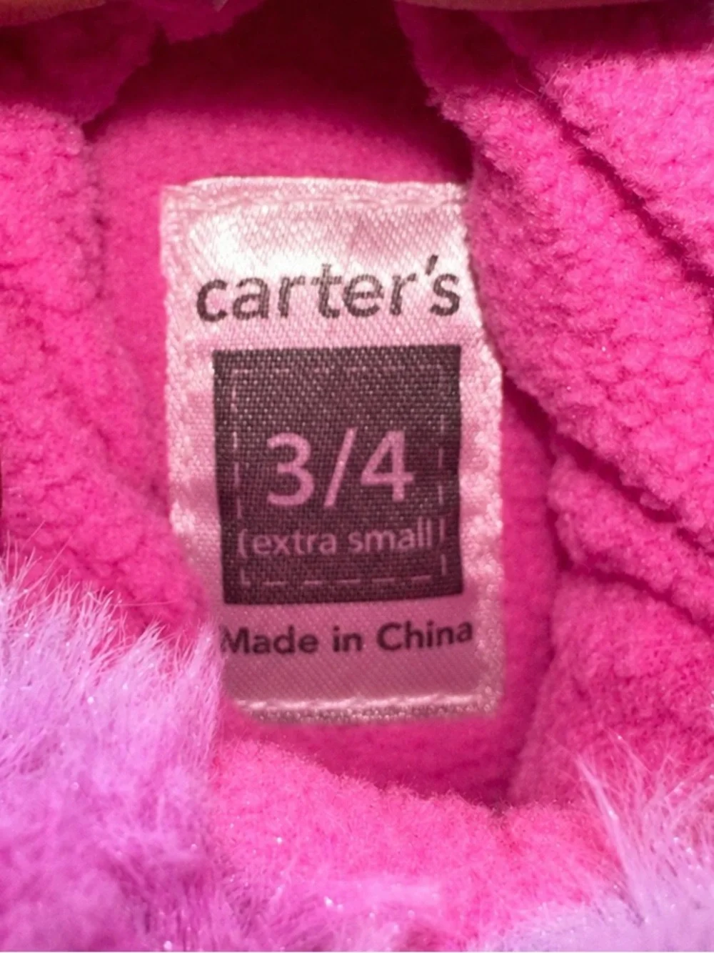 Carter's Plush Unicorn Slippers - Pink & Aqua Brand New